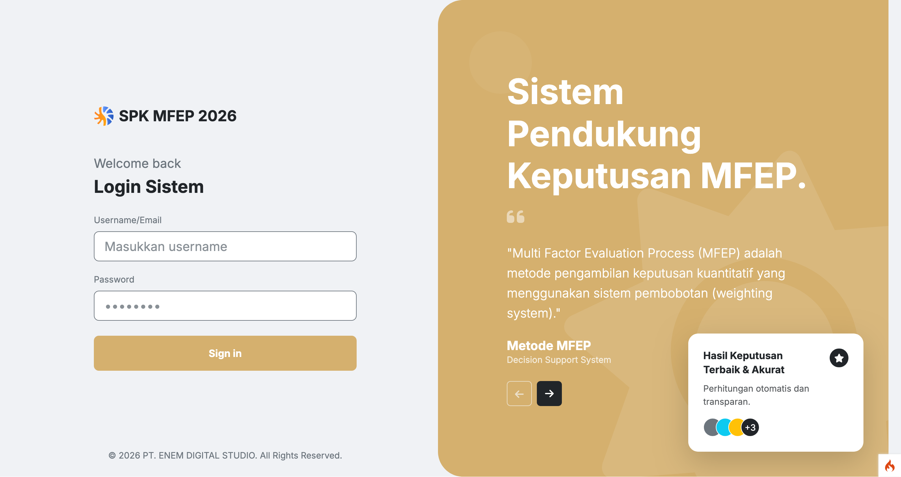 SOURCE CODE SPK METODE MFEP